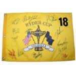 2008 Team USA signed Ryder Cup at Valhalla Flag - Winning Team Usa !JSA COA