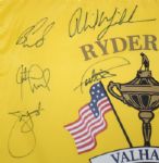 2008 Team USA signed Ryder Cup at Valhalla Flag - Winning Team Usa !JSA COA