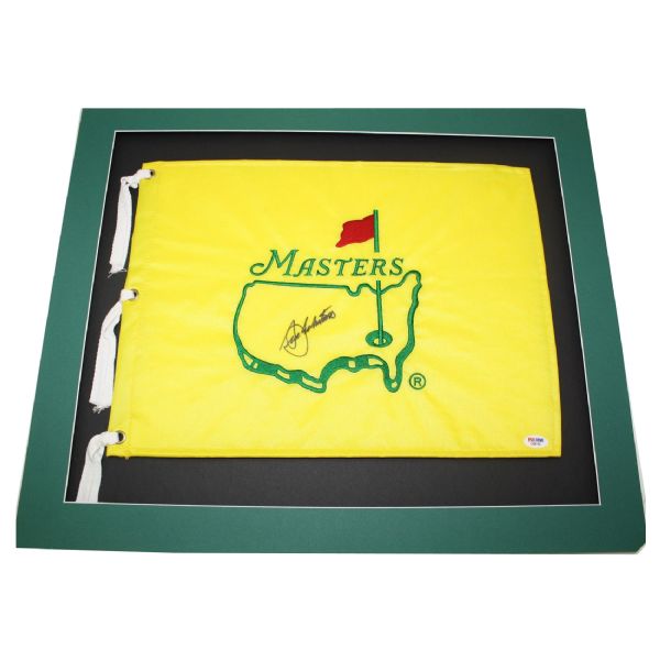 Seve Ballesteros Signed Undated  Masters Flag PSA/DNA C68152 & JSA Dual Certed