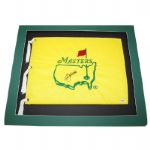Seve Ballesteros Signed Undated  Masters Flag PSA/DNA C68152 & JSA Dual Certed
