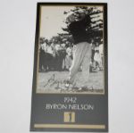 Byron Nelson Signed GSV Golf Card JSA COA