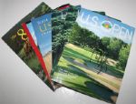 Lot of Six US Open Signed Journals or Programs including Pairing Sheet JSA COA