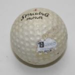 Art Wall Signed Spalding Golf Ball JSA COA