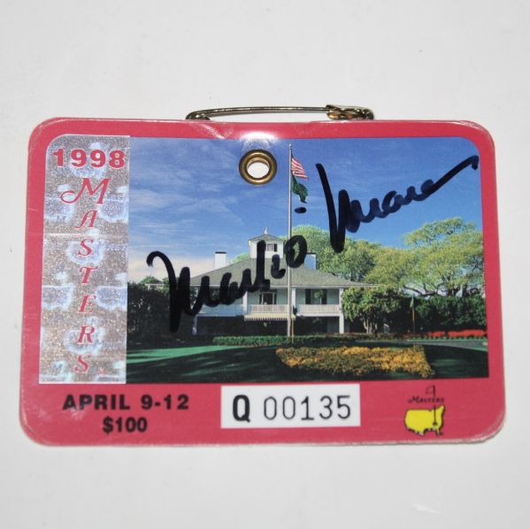 Mark OMeara Signed 1998 Masters Badge JSA COA