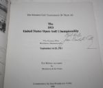 1913 US Open Championship Book Signed by Author Jean Poindexter Colby JSA COA