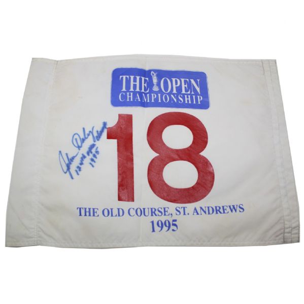 1995 British Open ACTUAL 18th Hole FLAG from St. Andrews from Dalys Caddy G. RITA 