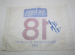 1995 British Open ACTUAL 18th Hole FLAG from St. Andrews from Daly's Caddy G. RITA 