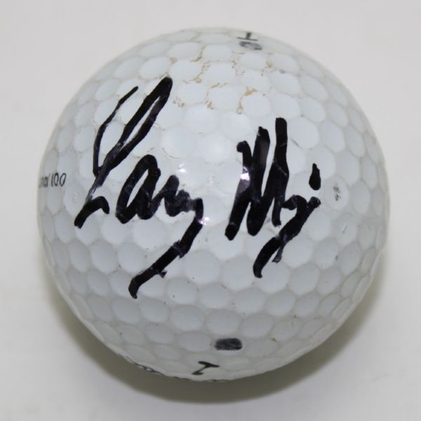 Larry Mize Signed Golf Ball JSA COA
