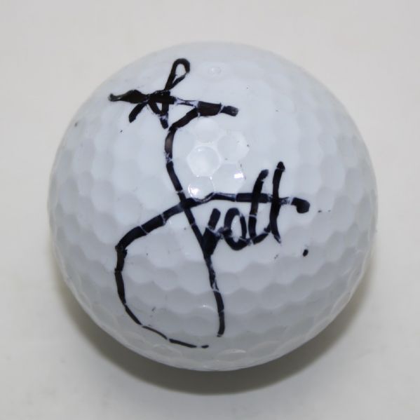 Adam Scott Signed Golf Ball - No Logo JSA COA