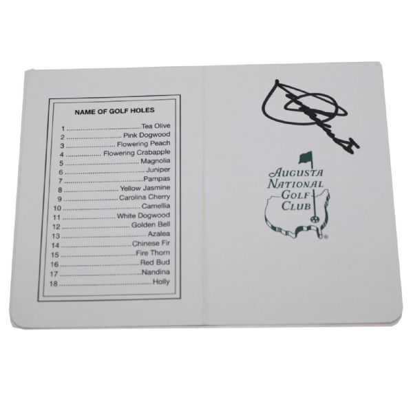 Seve Ballesteros Signed Masters Scorecard JSA COA