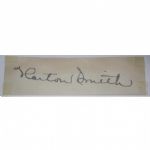 Horton Smith Signed Cut - JSA Full Letter Cert#X75810