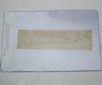 Horton Smith Signed Cut - JSA Full Letter Cert#X75810