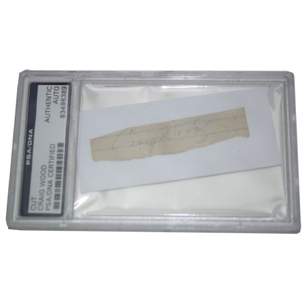 Craig Wood  1941 Masters Champ Signed Cut - PSA/DNA 83496389-2nd Toughest