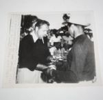 Claude Harmon and Sam Snead Wire Photo - Augusta 4/16/1948