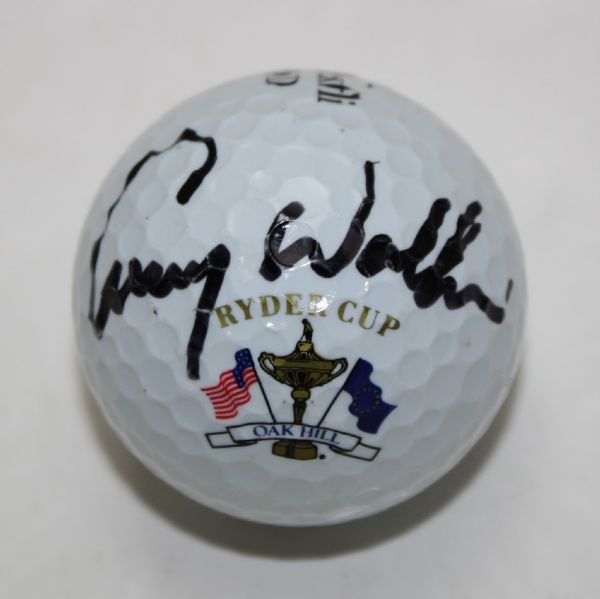Lanny Wadkins Signed Ryder Cup Logo Golf Ball JSA COA