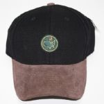 Augusta National Members Black Circle Patch Hat with Brown Bill