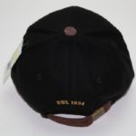 Augusta National Members Black Circle Patch Hat with Brown Bill