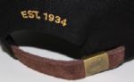 Augusta National Members Black Circle Patch Hat with Brown Bill