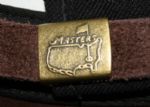 Augusta National Members Black Circle Patch Hat with Brown Bill