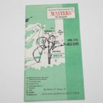 1986 Masters Spec Guide Signed by Jack Nicklaus JSA COA