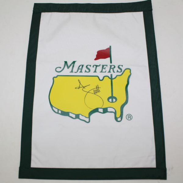 Adam Scott Signed Masters Undated Garden Flag JSA COA