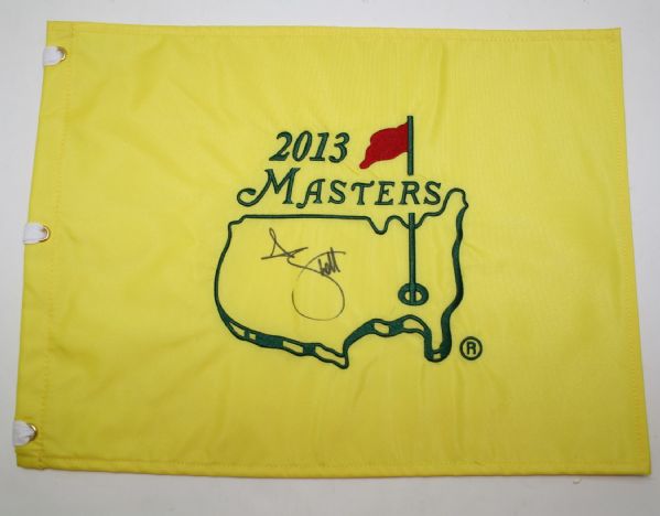 Adam Scott Signed 2013 Masters Embroidered Flag JSA COA