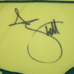 Adam Scott Signed 2013 Masters Embroidered Flag JSA COA