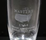1954 Masters Awarded Eagle Hole #14 Crystal Highball Glass - Frank Stranahan - One of First Such Awarded