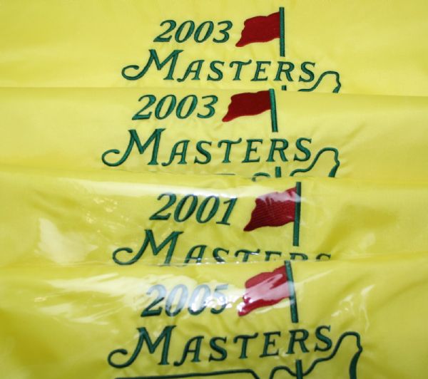 Lot of Four Masters Flags - 2003(x2), 2001, and 2005