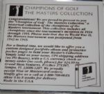 Masters Titleist Pages - 1934-1995 - GAI 7.5