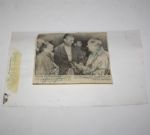 Cary Middlecoff Original Wire Photo - Receiving Plaque From Bobby Jones