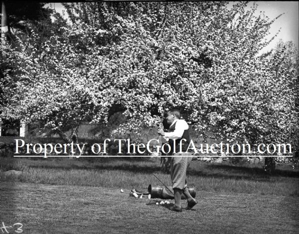Gene Sarazen May 1933 Vintage Glass Plate Negative - Dennis Brearley Collection GF19