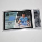 Annika Sorenstam Signed Piece of History Golf Shirt Golf Card JSA COA