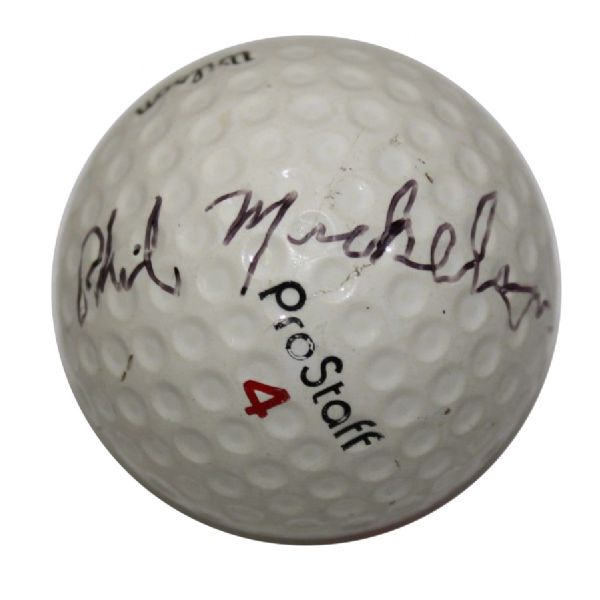 Phil Mickelson Signed Cherry Hills Logo Golf Ball JSA COA FULL LETTER...RARE BALL!!