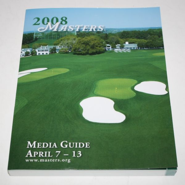 2008 Masters Media Guide-Not Sold to General Public-Very Limited
