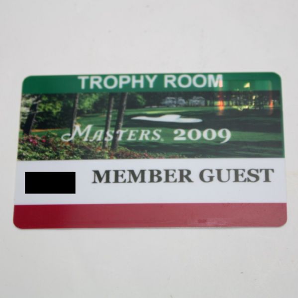 2009 Masters Trophy Room Members Guest Badge
