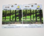 Lot of Two Masters 2011 Masters Badges Charl Schwartzel
