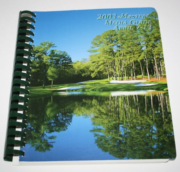 2003 Masters Media Guide-This Book Makes The Broadcasters Sound Smart!