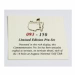 2014 Masters Limited Edition (#93/150) Framed Pin Set-Sold Out Early in The Week
