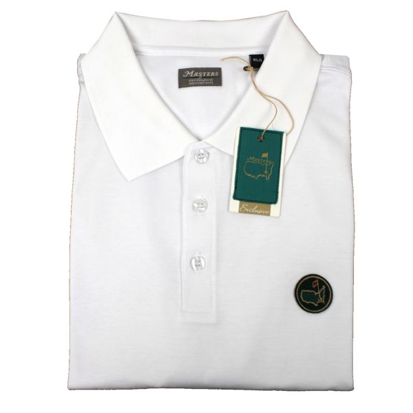 Masters Exclusive XL White Members Logo Golf Shirt