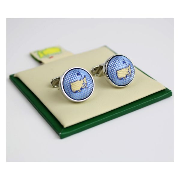 Master Cuff Links- Light Blue embroidered