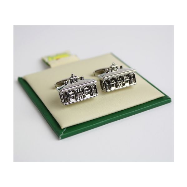 Masters Cuff Links- Silver Clubhouse