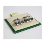 Masters Cuff Links- Silver Clubhouse