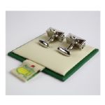 Masters Cuff Links- Silver Clubhouse