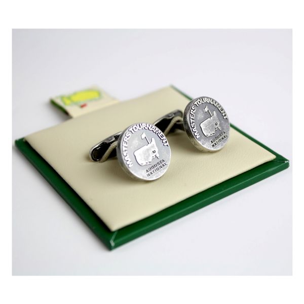 Masters Cuff Links- Stressed Silver