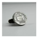 Masters Cuff Links- Stressed Silver