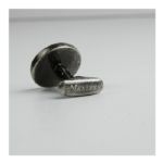 Masters Cuff Links- Stressed Silver