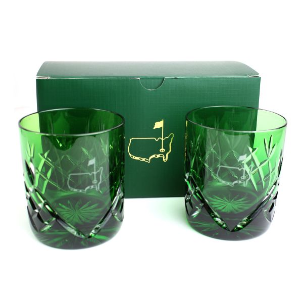 Members Green Double Old Fashioned glasses