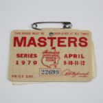 1970 Masters Badge-Billy Casper Champion-Autographers Dream