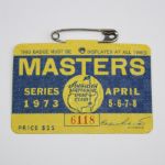 1973 Masters Badge - Tommy Aaron Champ